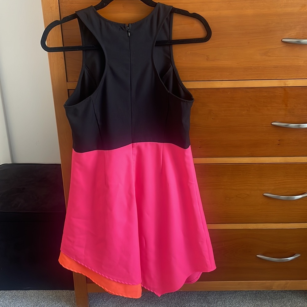 Asymmetrical Color Block Dress - Size Medium - image 2
